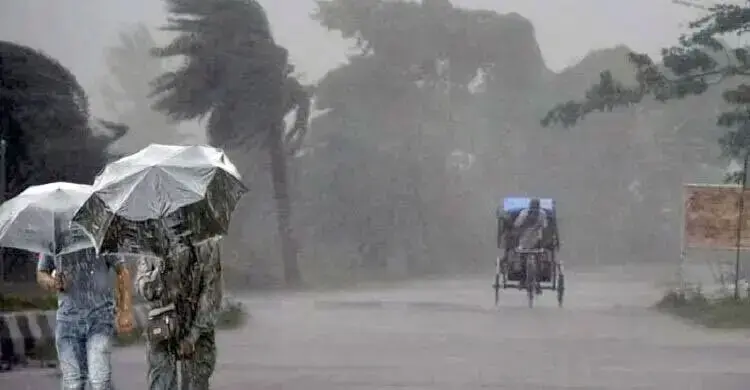 সন্ধ্যার মধ্যে ৬০ কিলোমিটার বেগে ঝড়ের আভাস